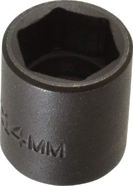 Proto - 1/4" Drive 14mm Standard Impact Socket - 6 Points, 7/8" OAL - Makers Industrial Supply