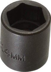 Proto - 1/4" Drive 14mm Standard Impact Socket - 6 Points, 7/8" OAL - Makers Industrial Supply