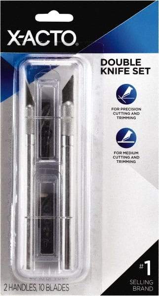 X-ACTO - Hobby Knife Set - 12 Pieces, Includes #1 Knife, #2 Knife & Multiple Blades - Makers Industrial Supply