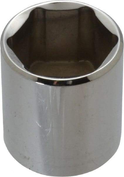 Proto - 3/8" Drive, Standard Hand Socket - 6 Points, 1-5/16" OAL, Chrome Vanadium, Chrome Finish - Makers Industrial Supply