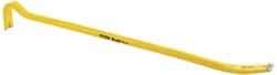 Stanley - 36" OAL Wrecking Bar - 1" Wide, Forged Steel - Makers Industrial Supply