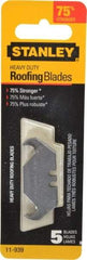 Stanley - 5 Piece Carbon Steel Roofing Blade - 1-7/8" OAL, 0.031" Blade Thickness - Makers Industrial Supply