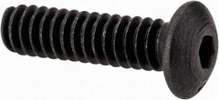 Value Collection - #4-40 UNC Hex Socket Drive, Button Screw - Alloy Steel, Black Oxide Finish, Fully Threaded, 7/16" Length Under Head - Makers Industrial Supply