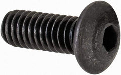 Value Collection - #6-40 UNF Hex Socket Drive, Button Screw - Alloy Steel, Black Oxide Finish, Fully Threaded, 3/8" Length Under Head - Makers Industrial Supply