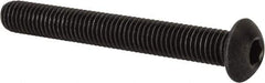 Value Collection - 1/2-13 UNC Hex Socket Drive, Button Screw - Alloy Steel, Black Oxide Finish, Fully Threaded, 4" Length Under Head - Makers Industrial Supply