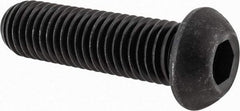 Value Collection - 5/8-11 UNC Hex Socket Drive, Button Screw - Alloy Steel, Black Oxide Finish, Fully Threaded, 2-1/4" Length Under Head - Makers Industrial Supply