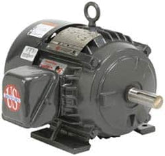 US Motors - 150 hp, TEFC Enclosure, No Thermal Protection, 3,575 RPM, 460 Volt, 60 Hz, Three Phase Premium Efficient Motor - Size 445 Frame, Rigid Mount, 1 Speed, Ball Bearings, 176 Full Load Amps, F Class Insulation, CCW Lead End - Makers Industrial Supply