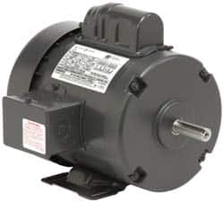 US Motors - 3/4 hp, TEFC Enclosure, Auto Thermal Protection, 3,450 RPM, 115/230 Volt, 60 Hz, Single Phase Permanent Split Capacitor (PSC) Motor - Size 56 Frame, Rigid Mount, 1 Speed, Ball Bearings, 9.8/4.9 Full Load Amps, A Class Insulation, Reversible - Makers Industrial Supply