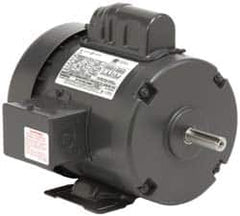 US Motors - 7-1/2 hp, TEFC Enclosure, No Thermal Protection, 1,740 RPM, 230 Volt, 60 Hz, Single Phase Permanent Split Capacitor (PSC) Motor - Size 215T Frame, Rigid Mount, 1 Speed, Ball Bearings, 30 Full Load Amps, F Class Insulation - Makers Industrial Supply