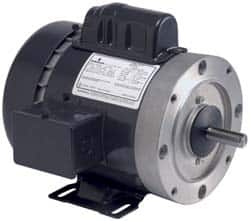 US Motors - 1 hp, Totally Enclosed Fan Cooled, Auto Thermal Protection, 1,725 RPM, 100-120/200-240 Volt, 50/60 Hz, Cap Start-Cap Run Motor - Size 56C Frame, C-Face Mount, 1 Speed, Ball Bearings, 11.0-9.2/5.5-4.7 Full Load Amps, B Class Insulation - Makers Industrial Supply