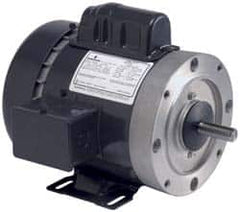 US Motors - 1.5 hp, Totally Enclosed Fan Cooled, No Thermal Protection, 1,725 RPM, 115/208-230 Volt, 60 Hz, Cap Start-Cap Run Motor - Size 56HC Frame, C-Face Mount, 1 Speed, Ball Bearings, 14.4/8.0-7.2 Full Load Amps, B Class Insulation - Makers Industrial Supply