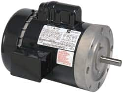 US Motors - 1/2 hp, TEFC Enclosure, No Thermal Protection, 1,725 RPM, 115/230 Volt, 60 Hz, Single Phase Permanent Split Capacitor (PSC) Motor - Size 56C Frame, C-Face Mount, 1 Speed, Ball Bearings, 9.0/4.5 Full Load Amps, B Class Insulation, Reversible - Makers Industrial Supply