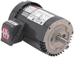 US Motors - 1 hp, Totally Enclosed Fan Cooled, No Thermal Protection, 1,140 RPM, 208-230/460 Volt, 60 Hz, Polyphase Motor - Size 56C Frame, C-Face Mount, 1 Speed, Ball Bearings, 3.7-3.8/1.9 Full Load Amps, B Class Insulation - Makers Industrial Supply