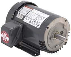 US Motors - 15 hp, TEFC Enclosure, No Thermal Protection, 1,775 RPM, 208-230/460 Volt, 60 Hz, Three Phase Energy Efficient Motor - Size 254 Frame, Rigid Mount, 1 Speed, Ball Bearings, 41-38/18.9 Full Load Amps, F Class Insulation, Reversible - Makers Industrial Supply