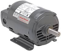 US Motors - 1.5 hp, ODP Enclosure, No Thermal Protection, 1,725 RPM, 208-230/460 Volt, 60 Hz, Polyphase Motor - Size 56H Frame, Flange Mount, 1 Speed, Ball Bearings, 4.9-5.0/2.5 Full Load Amps, B Class Insulation - Makers Industrial Supply