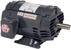 US Motors - 7-1/2 hp, ODP Enclosure, No Thermal Protection, 1,185 RPM, 230/460 Volt, 60 Hz, Three Phase Premium Efficient Motor - Size 254T Frame, Rigid Mount, 1 Speed, Ball Bearings, 20.3/10.1 Full Load Amps, F Class Insulation - Makers Industrial Supply