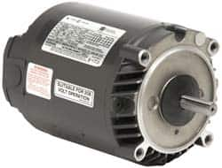 US Motors - 1/2 hp, ODP Enclosure, No Thermal Protection, 1,725 RPM, 208-230/460 Volt, 60 Hz, Polyphase Motor - Size 56C Frame, C-Face Mount, 1 Speed, Ball Bearings, 1.98-1.9/.98 Full Load Amps, B Class Insulation - Makers Industrial Supply