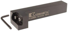 Kennametal - KGME, Right Hand, Indexable Grooving Tool Holder - 25.4mm Shank Height, 25.4mm Shank Width, 140.4mm OAL - Makers Industrial Supply