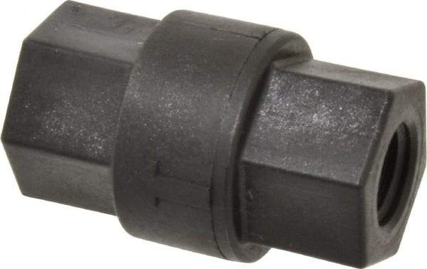 Specialty Mfr - 1/4" Polypropylene Check Valve - Inline, FNPT x FNPT, 125 WOG - Makers Industrial Supply