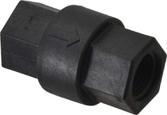 Specialty Mfr - 3/8" Polypropylene Check Valve - Inline, FNPT x FNPT, 125 WOG - Makers Industrial Supply