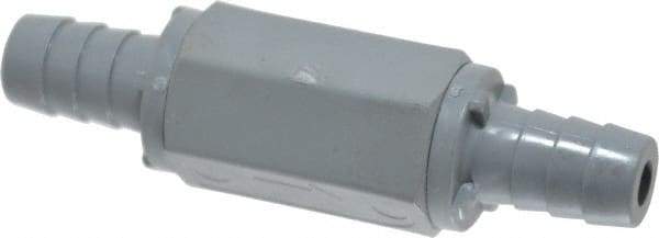 Specialty Mfr - 1/2" PVC Check Valve - Inline, Barb x Barb, 125 WOG - Makers Industrial Supply