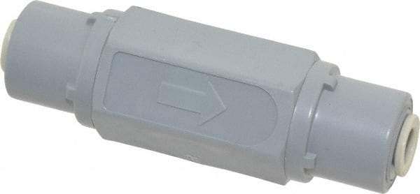 Specialty Mfr - 1/4" PVC Check Valve - Inline, Push To Connect x Push To Connect, 125 WOG - Makers Industrial Supply