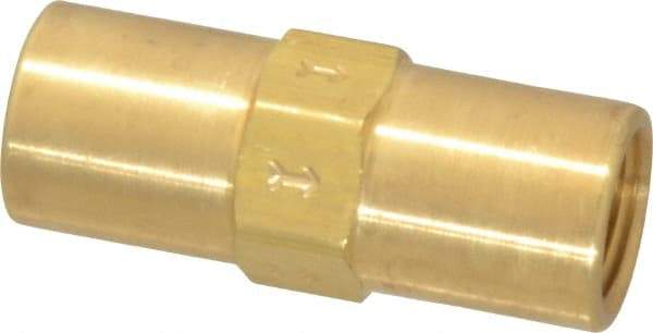 Specialty Mfr - 1/4" Brass Check Valve - Inline, FNPT x FNPT, 500 WOG - Makers Industrial Supply