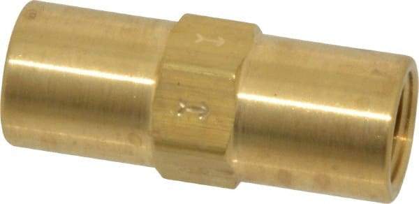 Specialty Mfr - 1/4" Brass Check Valve - Inline, FNPT x FNPT, 500 WOG - Makers Industrial Supply