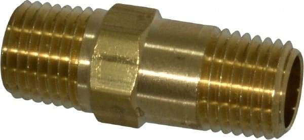 Specialty Mfr - 1/4" Brass Check Valve - Inline, MNPT x MNPT, 500 WOG - Makers Industrial Supply