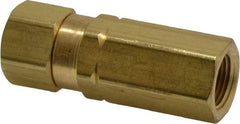 Specialty Mfr - 3/8" Brass Check Valve - Inline, FNPT x FNPT, 3,000 WOG - Makers Industrial Supply