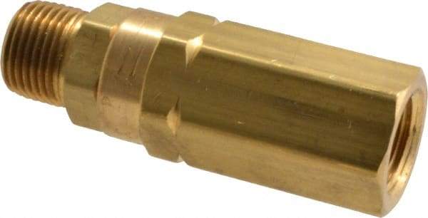 Specialty Mfr - 3/8" Brass Check Valve - Inline, FNPT x MNPT, 3,000 WOG - Makers Industrial Supply