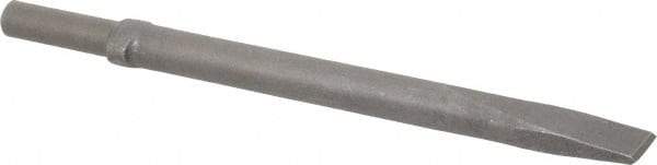 Ingersoll-Rand - 1" Head Width, 12" OAL, Flat Chisel - Round Drive, Round Shank, Steel - Makers Industrial Supply