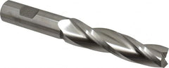 Made in USA - 1° Taper Angle per Side, 3/4" Small End Diam, 3-1/4" LOC, High Speed Steel 3 Flute Tapered Square End Mill - 5-3/4" OAL, 3/4" Shank Diam, Spiral Flute - Makers Industrial Supply