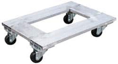 Vestil - 900 Lb Capacity Aluminum Flush Open Frame Dolly - 24" Long x 18" Wide x 5-1/4" High, 3" Wheels - Makers Industrial Supply