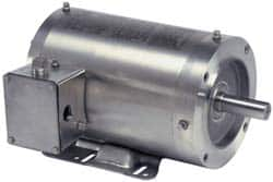 US Motors - 1 hp, TENV Enclosure, No Thermal Protection, 1,725 RPM, 208-230/460 Volt, 60 Hz, Three Phase Energy Efficient Motor - Size 56HC Frame, C-Face/Base Mount, 1 Speed, Ball Bearings, 3.5-3.4/1.7 Full Load Amps, F Class Insulation, Reversible - Makers Industrial Supply