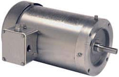 US Motors - 1/2 hp, TENV Enclosure, No Thermal Protection, 1,725 RPM, 208-230/460 Volt, 60 Hz, Three Phase Energy Efficient Motor - Size 56C Frame, C-Face Mount, 1 Speed, Ball Bearings, 2.0-1.9/0.9 Full Load Amps, F Class Insulation, Reversible - Makers Industrial Supply