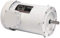 US Motors - 1.5 hp, TENV Enclosure, No Thermal Protection, 3,450 RPM, 208-230/460 Volt, 60 Hz, Three Phase Standard Efficient Motor - Size 56 Frame, C-Face Mount, 1 Speed, Ball Bearings, 4.7-4.6/2.3 Full Load Amps, F Class Insulation, CCW Lead End - Makers Industrial Supply