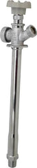 B&K Mueller - 1/2" Pipe, 10" Long Shank, Chrome Plated Brass Antisiphon Frostfree Sillcock - Handwheel Handle, Male & Solder End Connections, 125 psi WOG Rating - Makers Industrial Supply