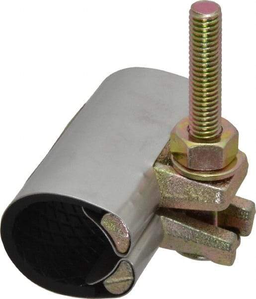 B&K Mueller - 1" Pipe Single Bolt 3" Repair Clamp - For Providing Strong Positive Seal In Repairing Leaking Pipes - Makers Industrial Supply