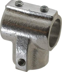 Hollaender - 3/4" Pipe, 90° Three Socket Tee, Aluminum Alloy Tee Pipe Rail Fitting - Bright Finish - Makers Industrial Supply