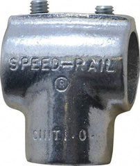 Hollaender - 1" Pipe, 90° Three Socket Tee, Aluminum Alloy Tee Pipe Rail Fitting - Bright Finish - Makers Industrial Supply