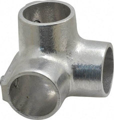 Hollaender - 1" Pipe, Side Outlet Elbow, Aluminum Alloy Elbow Pipe Rail Fitting - Bright Finish - Makers Industrial Supply