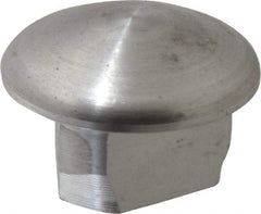 Hollaender - 3/4" Pipe, Aluminum Alloy Plug Pipe Rail Fitting - Bright Finish - Makers Industrial Supply