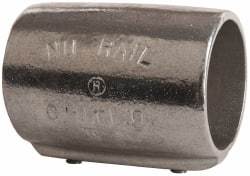 Hollaender - 2" Pipe, Aluminum Alloy Straight Coupling Pipe Rail Fitting - Bright Finish - Makers Industrial Supply