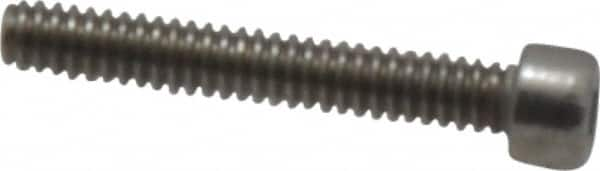 Value Collection - #1-64 UNC Hex Socket Drive, Socket Cap Screw - Grade 18-8 & Austenitic A2 Stainless Steel, Fully Threaded, 1/2" Length Under Head - Makers Industrial Supply