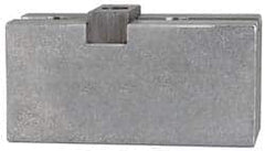 Atlas Workholding - Tongue & Groove Attachment, Square Soft Lathe Chuck Jaw - Steel, 3" Btw Mount Hole Ctrs, 5-3/16" Long x 2-1/4" Wide x 2.81" High, 1/2" Groove - Makers Industrial Supply