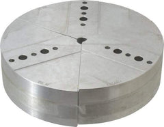 Abbott Workholding Products - 8" & Up Chuck Capacity, Northfield Attachment, Round Soft Lathe Chuck Jaw - 3 Jaws, Aluminum, 7.92" Wide x 2" High - Makers Industrial Supply