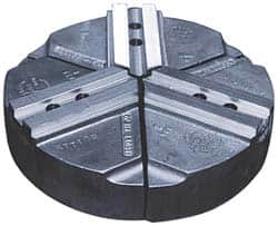 Abbott Workholding Products - 15" & Up Chuck Capacity, 1.5mm x 60° Serrated Attachment, Round Soft Lathe Chuck Jaw - 3 Jaws, Cast Aluminum, 1.6929" Btw Mount Hole Ctrs, 24" Wide x 4" High, 0.8661" Groove, 0.7874" & 20mm Fastener - Makers Industrial Supply