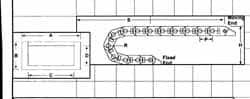 Igus - 0.95 Inch Outside Width x 0.76 Inch Outside Height, Cable and Hose Carrier Plastic Crossbar Mounting Bracket Set - 1-1/2 Inch Bend Radius, 0.63 Inch Inside Width x 0.57 Inch Inside Height - Makers Industrial Supply