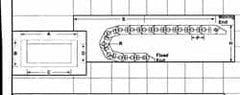 Igus - 1-1/2 Inch Outside Width x 0.76 Inch Outside Height, Cable and Hose Carrier Plastic Crossbar Mounting Bracket Set - 1-1/2 Inch Bend Radius, 1.18 Inch Inside Width x 0.57 Inch Inside Height - Makers Industrial Supply